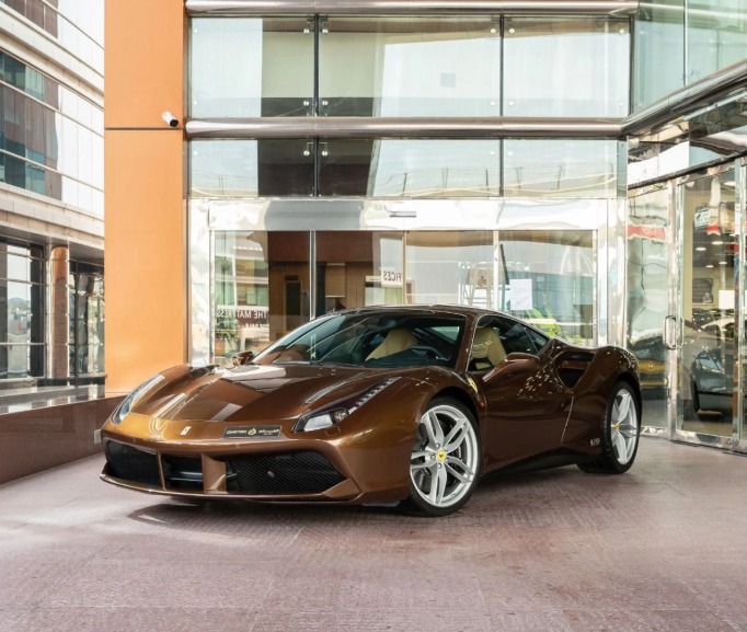 2018 FERRARI 488 GTB TAILOR MADE 1 OF 1 70th Anniversary 8 Cylinders Brown Tan Coupe GCC