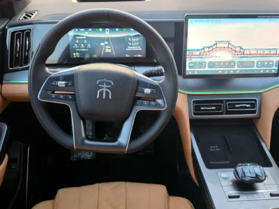 2025 BYD Song L 4 Cylinders Plug-in Hybrid Engine Grey Tan SUV Chinese Specs Automatic