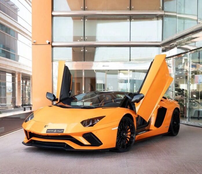 2020 LAMBORGIIHINI AVENTADOR S ROADSER 6.75L 12 Cylinders Orange Black Convertible GCC Specs