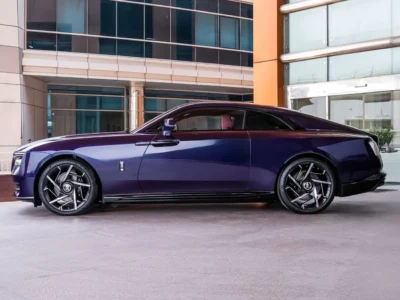 2025 ROLLS ROYCE SPECTRE STD BLACK BADGE Electric Vehicle Purple Black Sedan Automatic