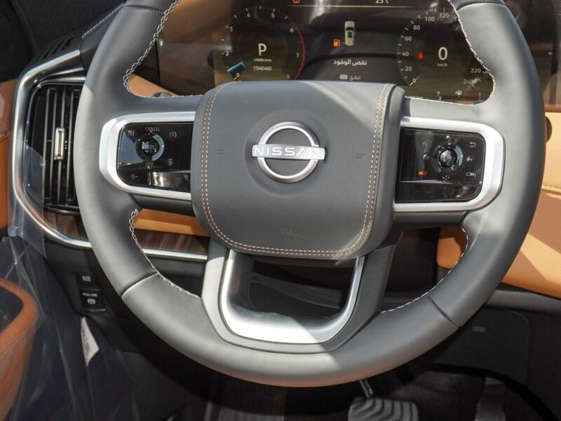 2025 Nissan Patrol Platinum City 3.8 Litres V6 Petrol Engine Grey Tan SUV GCC Specs Automatic