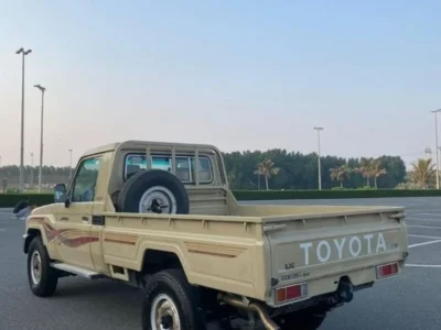 2009 Toyota Land Cruiser SC 4.5 Litres 6 Cylinders Petrol Engine Beige Pickup Truck GCC Specs