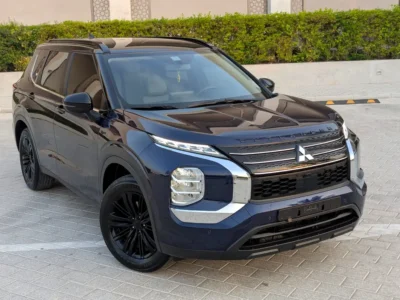 2024 Mitsubishi Outlander Premium 4 Cylinders Petrol Engine Blue Beige SUV GCC Specs