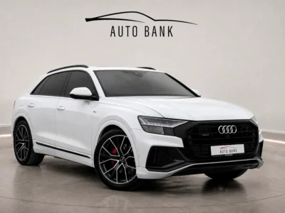 2023 Audi Q8 55 TFSI quattro S line 6 Cylinders Petrol Engine White Black SUV GCC Specs