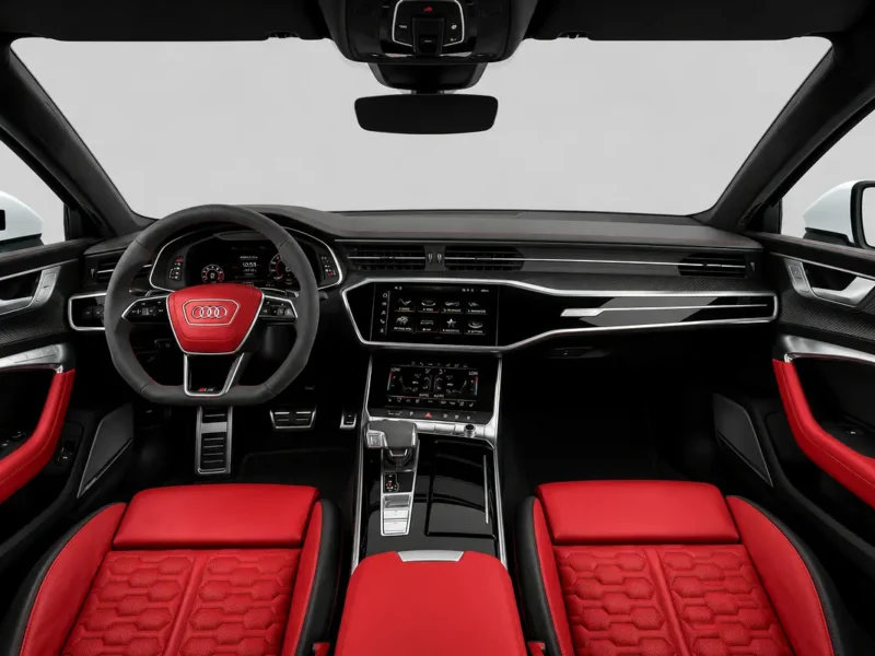 2021 Audi RS7 4.0 TFSI quattro 8 Cylinders Petrol Engine White Red Sedan European Specs