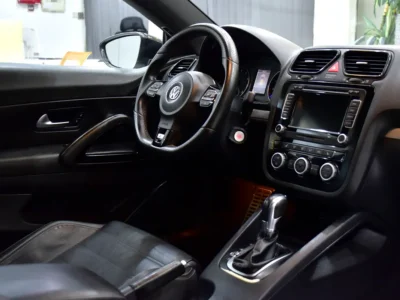 2013 Volkswagen Scirocco R 4 Cylinders Petrol Engine White Black Hatchback GCC Specs