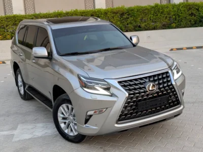 2021 Lexus GX-Series GX 460 6 Cylinders Petrol Engine Grey Red SUV GCC Specs Full Option