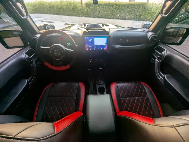 2015 Jeep Wrangler Sport 6 Cylinders Petrol Engine Green Red SUV GCC Specs