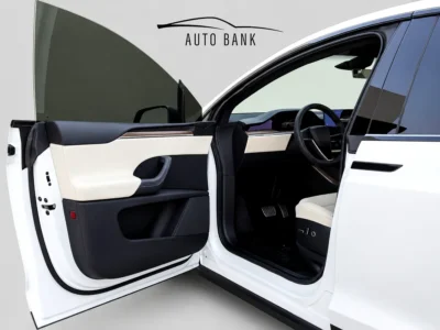2023 Tesla Model X Long Range Electric Vehicle 550 - 650 KM Range White Beige SUV GCC Specs