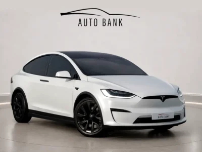 2023 Tesla Model X Long Range Electric Vehicle 550 - 650 KM Range White Beige SUV GCC Specs