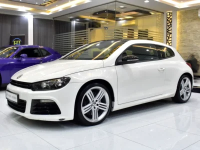 2013 Volkswagen Scirocco R 4 Cylinders Petrol Engine White Black Hatchback GCC Specs
