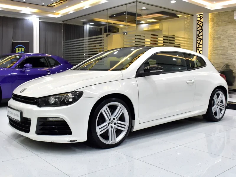 2013 Volkswagen Scirocco R 4 Cylinders Petrol Engine White Black Hatchback GCC Specs