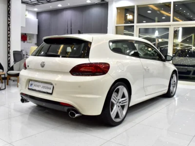 2013 Volkswagen Scirocco R 4 Cylinders Petrol Engine White Black Hatchback GCC Specs