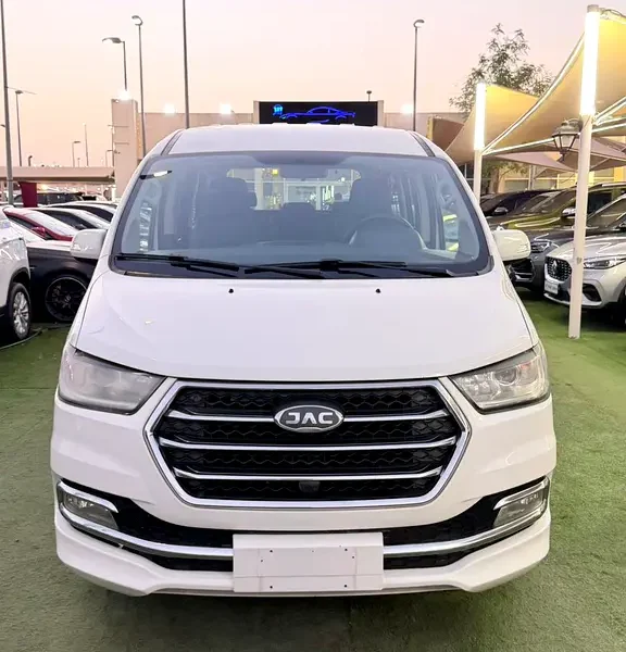 2021 JAC M4 Refine 4 Cylinders Petrol Engine White Grey Van GCC Specs Automatic
