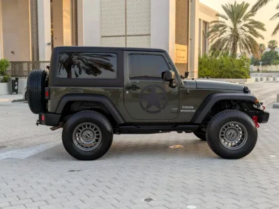 2015 Jeep Wrangler Sport 6 Cylinders Petrol Engine Green Red SUV GCC Specs