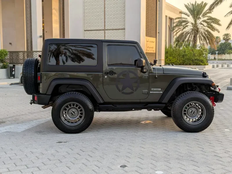 2015 Jeep Wrangler Sport 6 Cylinders Petrol Engine Green Red SUV GCC Specs