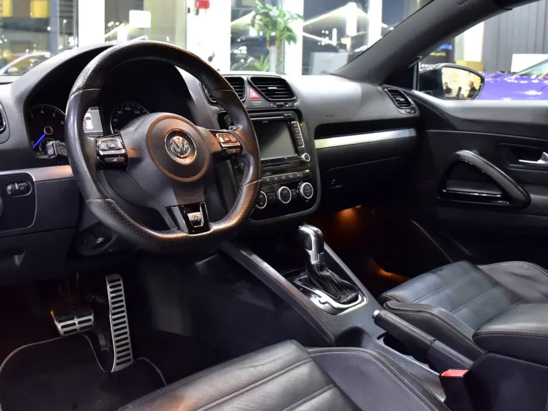 2013 Volkswagen Scirocco R 4 Cylinders Petrol Engine White Black Hatchback GCC Specs