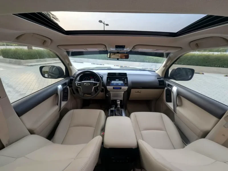 2022 Toyota Prado TXL Top Full Option 4.0 Litres V6 Petrol Engine Grey Beige SUV GCC Specs
