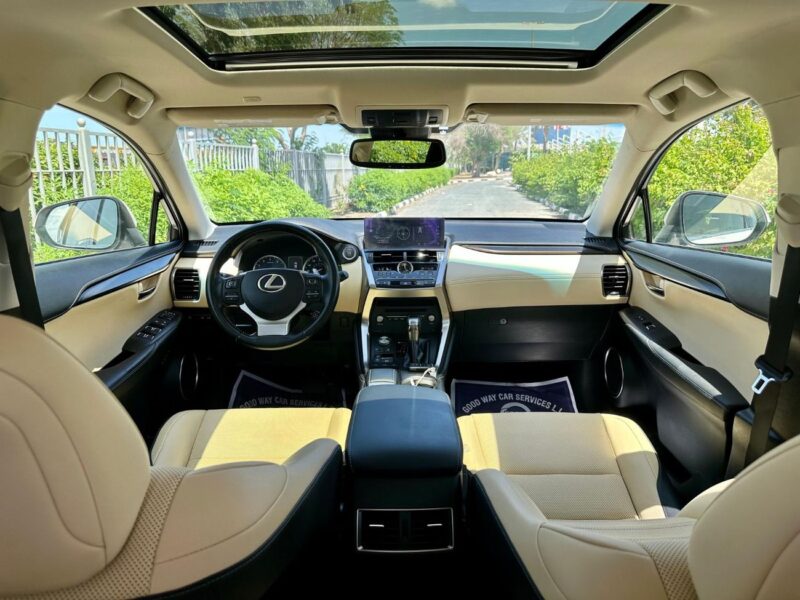 2019 Lexus NX300 F-SPORT 2.0 Litres V4 Petrol Engine White Beige SUV American Specs