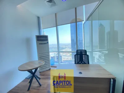 975 sqft WOW CHEAPEST OFFICE 975 SQFT Fully Fitted and furnished WITH 3 PARTITION AVAILABLE