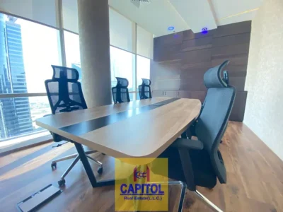 975 sqft WOW CHEAPEST OFFICE 975 SQFT Fully Fitted and furnished WITH 3 PARTITION AVAILABLE