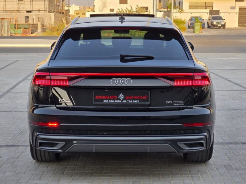 2023 Audi Q8 3.0 Litres turbocharged V6 Petrol Engine Black Tan SUV GCC Specifications