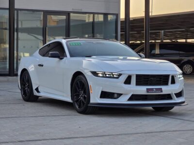 2025 Ford Mustang 2.3L EcoBoost Four-Cylinder Engine White Black Coupe American Specs