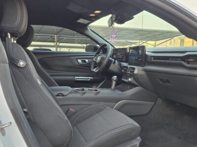 2025 Ford Mustang 2.3L EcoBoost Four-Cylinder Engine White Black Coupe American Specs