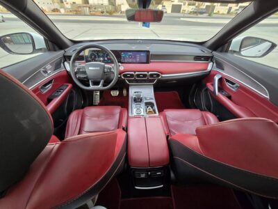 2023 Jetour X70 1.5 Litres 4 Cylinders Petrol Engine White Red SUV GCC Specs Automatic