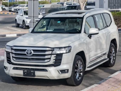 2023 Toyota Land Cruiser GXR 3.5L Twin‑Turbo V6 Petrol Engine White Beige SUV GCC Specs
