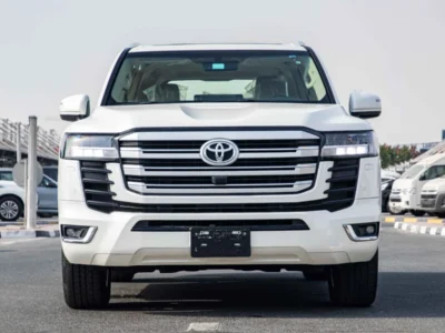 2023 Toyota Land Cruiser GXR 3.5L Twin‑Turbo V6 Petrol Engine White Beige SUV GCC Specs