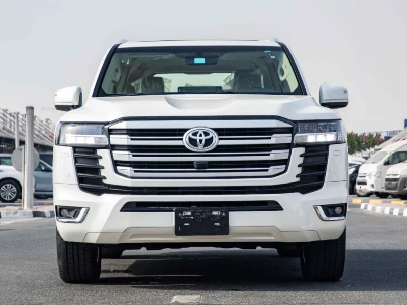 2023 Toyota Land Cruiser GXR 3.5L Twin‑Turbo V6 Petrol Engine White Beige SUV GCC Specs