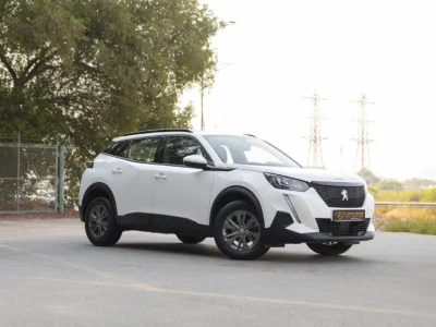 2022 Peugeot 2008 Active 1.6 Litres 4 Cylinders Petrol Engine White Grey SUV GCC Specs
