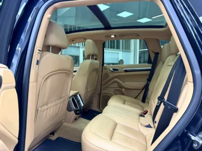 2015 Porsche Cayenne S 3.6 Litres V6 Twin-Turbo Petrol Engine Blue Beige SUV GCC Specs