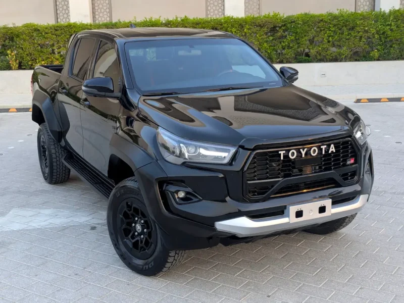 2024 Toyota Hilux GR Sport Double Cab 6 Cylinders Petrol Engine Black Pickup Truck GCC Specs