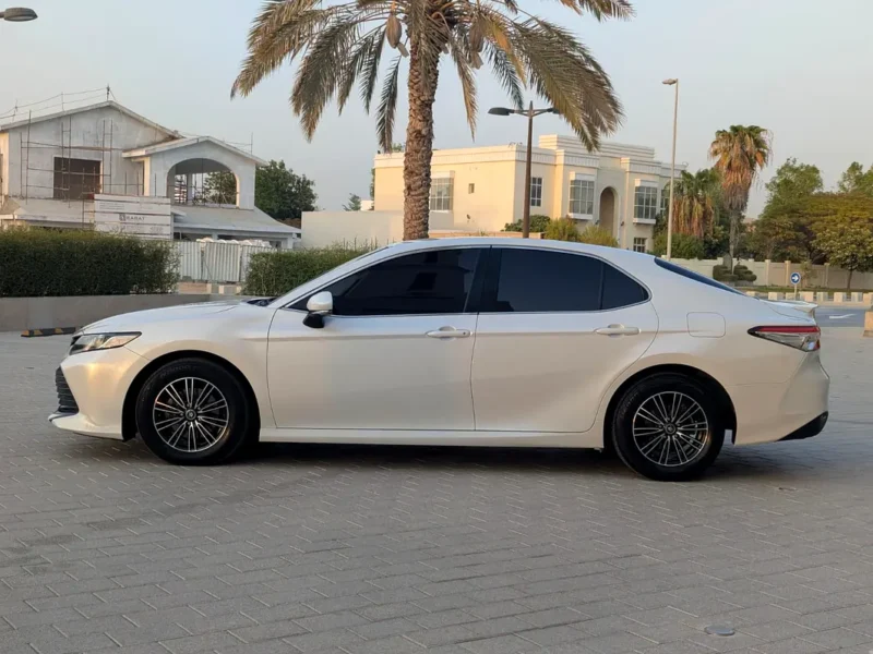 2020 Toyota Camry S Plus 4 Cylinders Petrol Engine White Beige Sedan GCC Specs Premium Condition