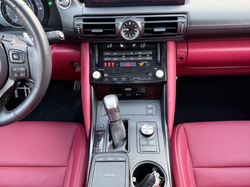 2024 LEXUS IS 350 F-SPORT 3.5 Litres V6 Petrol Engine White Red Sedan American Specs