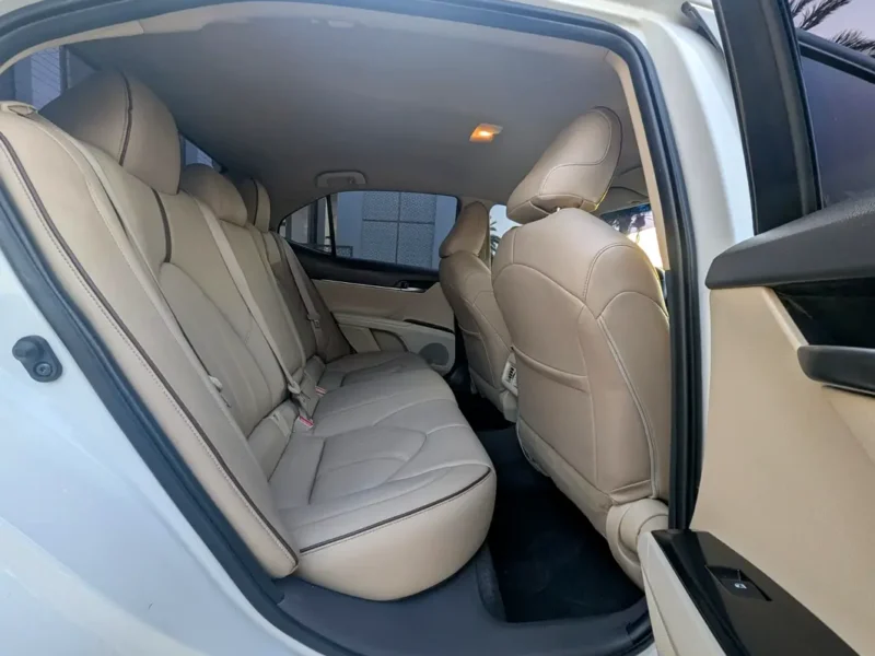 2020 Toyota Camry S Plus 4 Cylinders Petrol Engine White Beige Sedan GCC Specs Premium Condition