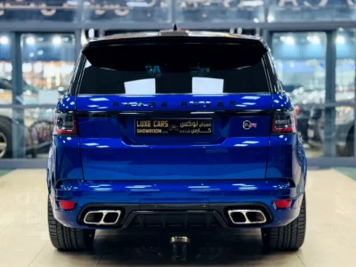 2021 Land Rover Range Rover Sport SVR Supercharged V8 Petrol Engine Blue White SUV Automatic
