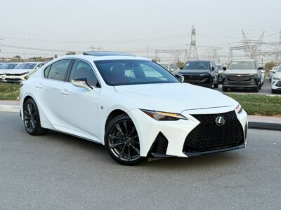 2024 LEXUS IS 350 F-SPORT 3.5 Litres V6 Petrol Engine White Red Sedan American Specs