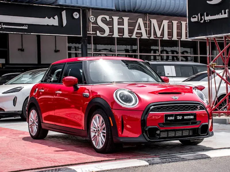 2024 MINI Cooper 3 Cylinders Petrol Engine Red Black Sedan American Specs Base Trim