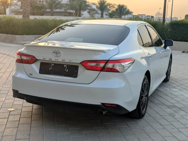 2020 Toyota Camry S Plus 4 Cylinders Petrol Engine White Beige Sedan GCC Specs Premium Condition