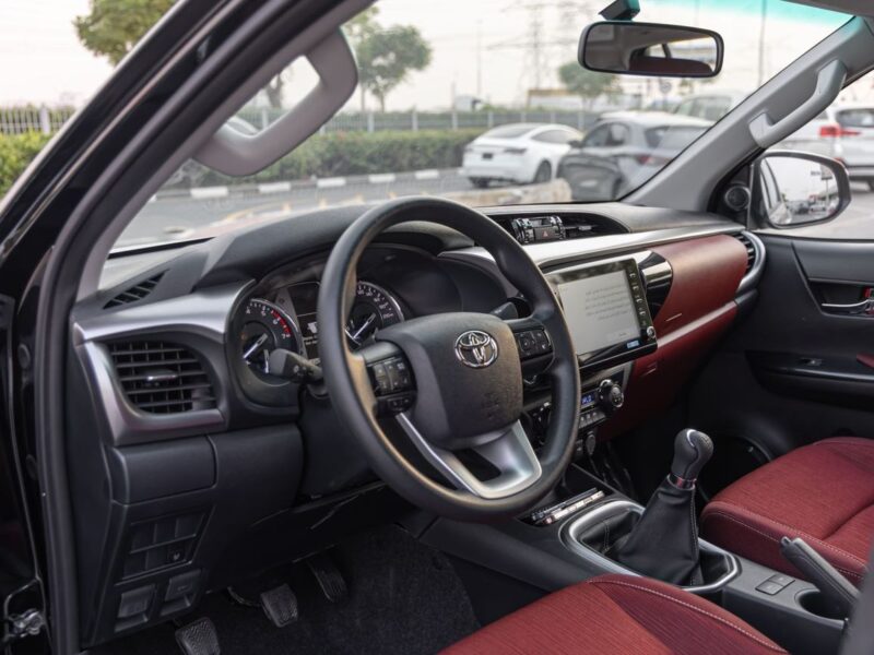 2026 Toyota Hilux Double Cab GLX 2.7 Litres 4 Cylinders Petrol Engine Black Red Pickup Truck