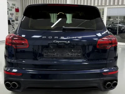 2015 Porsche Cayenne S 3.6 Litres V6 Twin-Turbo Petrol Engine Blue Beige SUV GCC Specs