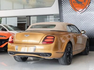 2011 Bentley Continental GT Supersports W12 6.0L Twin turbo Engine Gold Orange Convertible