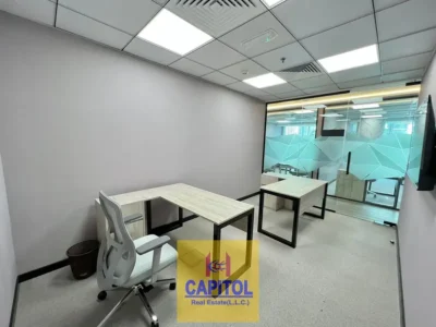 125 sqft Cozy Open Office Space For Full Year, Labour Inspections ,Chiller Free With Ejari (BK)