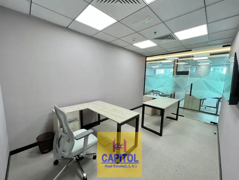 125 sqft Cozy Open Office Space For Full Year, Labour Inspections ,Chiller Free With Ejari (BK)