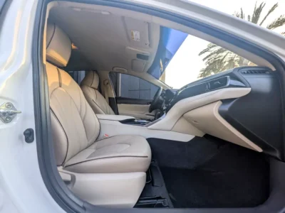 2020 Toyota Camry S Plus 4 Cylinders Petrol Engine White Beige Sedan GCC Specs Premium Condition