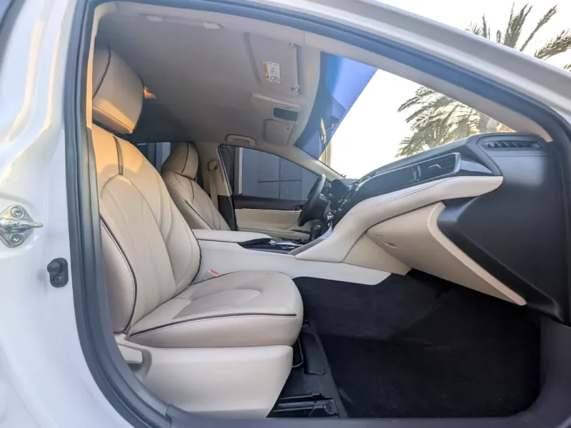 2020 Toyota Camry S Plus 4 Cylinders Petrol Engine White Beige Sedan GCC Specs Premium Condition