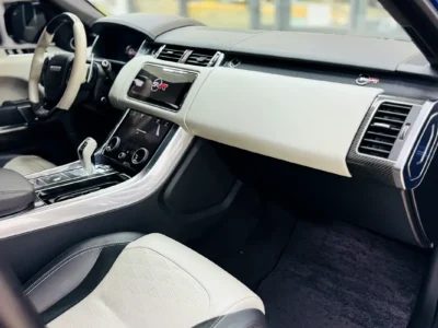 2021 Land Rover Range Rover Sport SVR Supercharged V8 Petrol Engine Blue White SUV Automatic